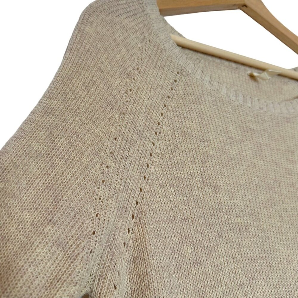 Anthropologie Cream Crew Neck Sweater - Picture 5 of 16